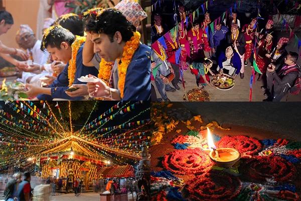 Tihar festival in Nepal