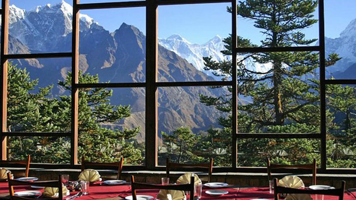 Dinning in Everest View Hotel