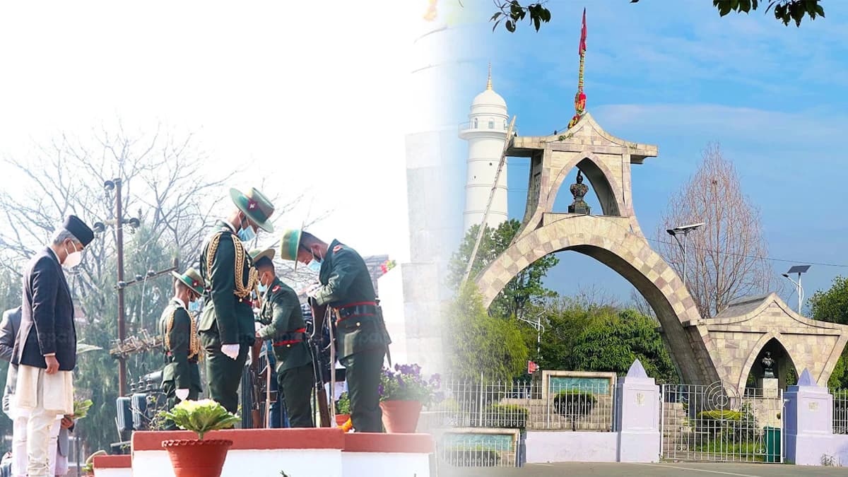 Martyrs day in Nepal