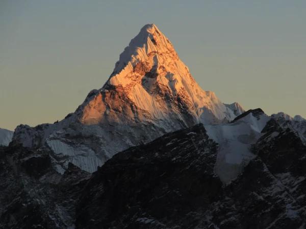 Sunset On The Top Of The Ama Dablam Seen From Kalapatthar. Photo Sharan Karki