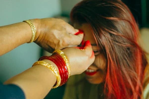 Bijaya Dashami tika ceremony