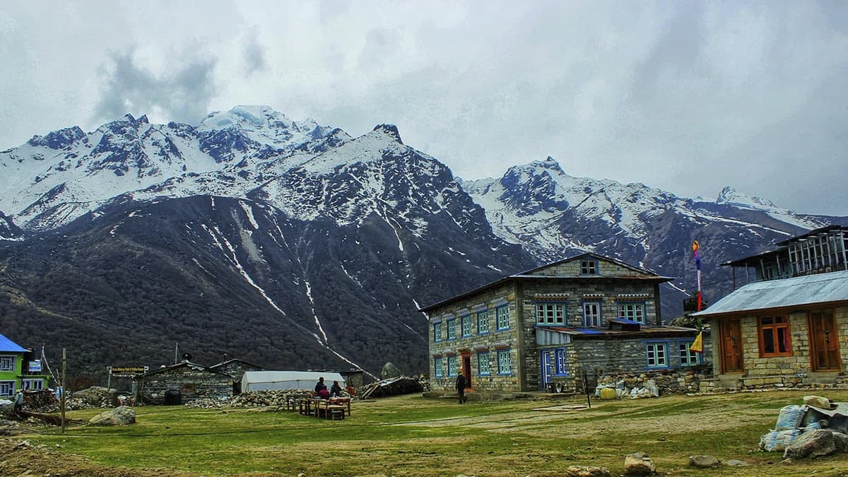 A Beautiful View From The Langtang Valley Village