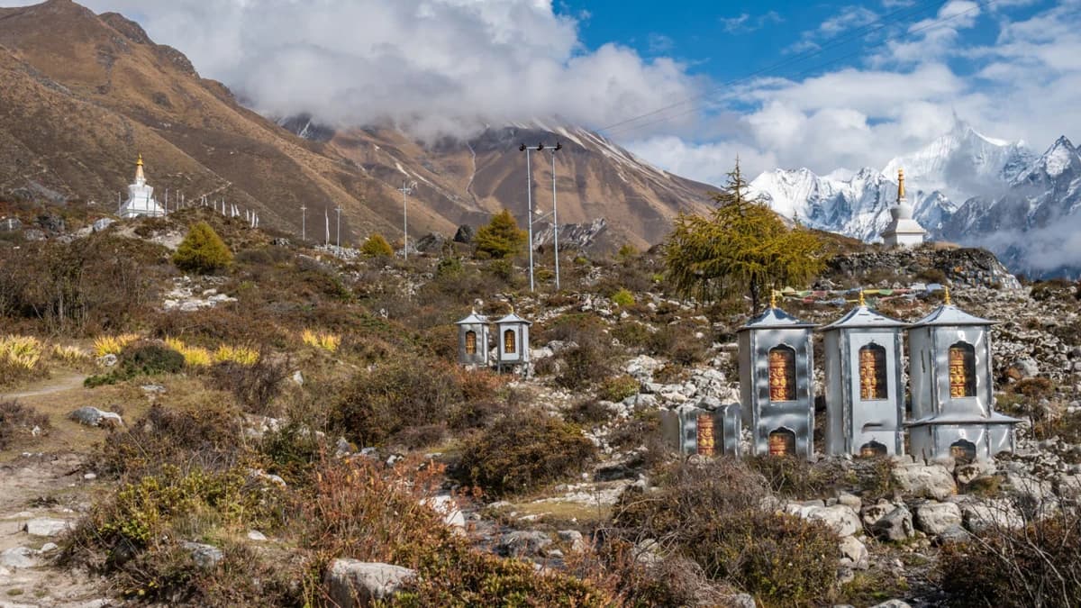 Spiritual Site Along The Langtang Valley Trekking Route